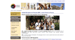 Desktop Screenshot of montpellier.language-school-france.com
