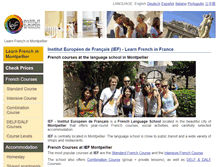 Tablet Screenshot of montpellier.language-school-france.com